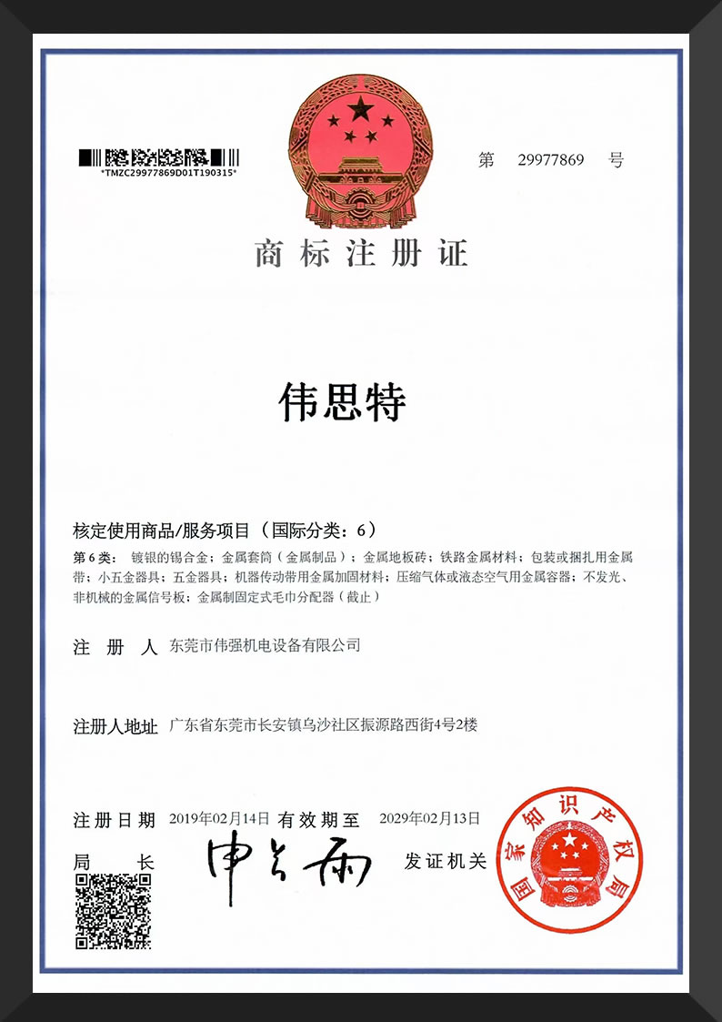 商标-伟思特-6类